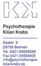 Psychotherapie Kilian Krebs Psychotherapie Kilian Krebs